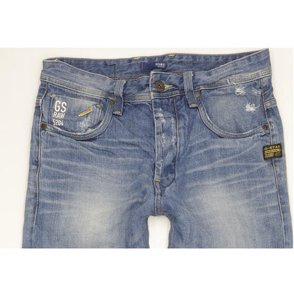 G-Star Attacc Men Blue Straight Regular Jeans W32 L34