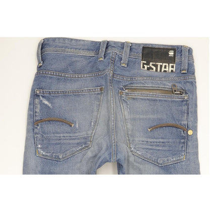 G-Star Attacc Men Blue Straight Regular Jeans W32 L34