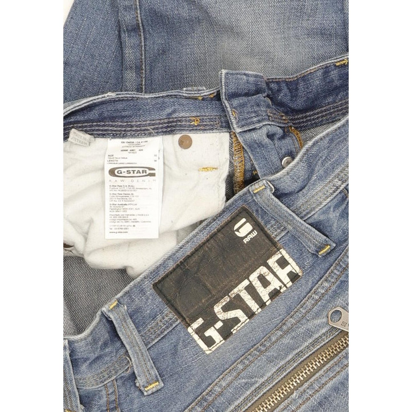 G-Star Attacc Men Blue Straight Regular Jeans W32 L34
