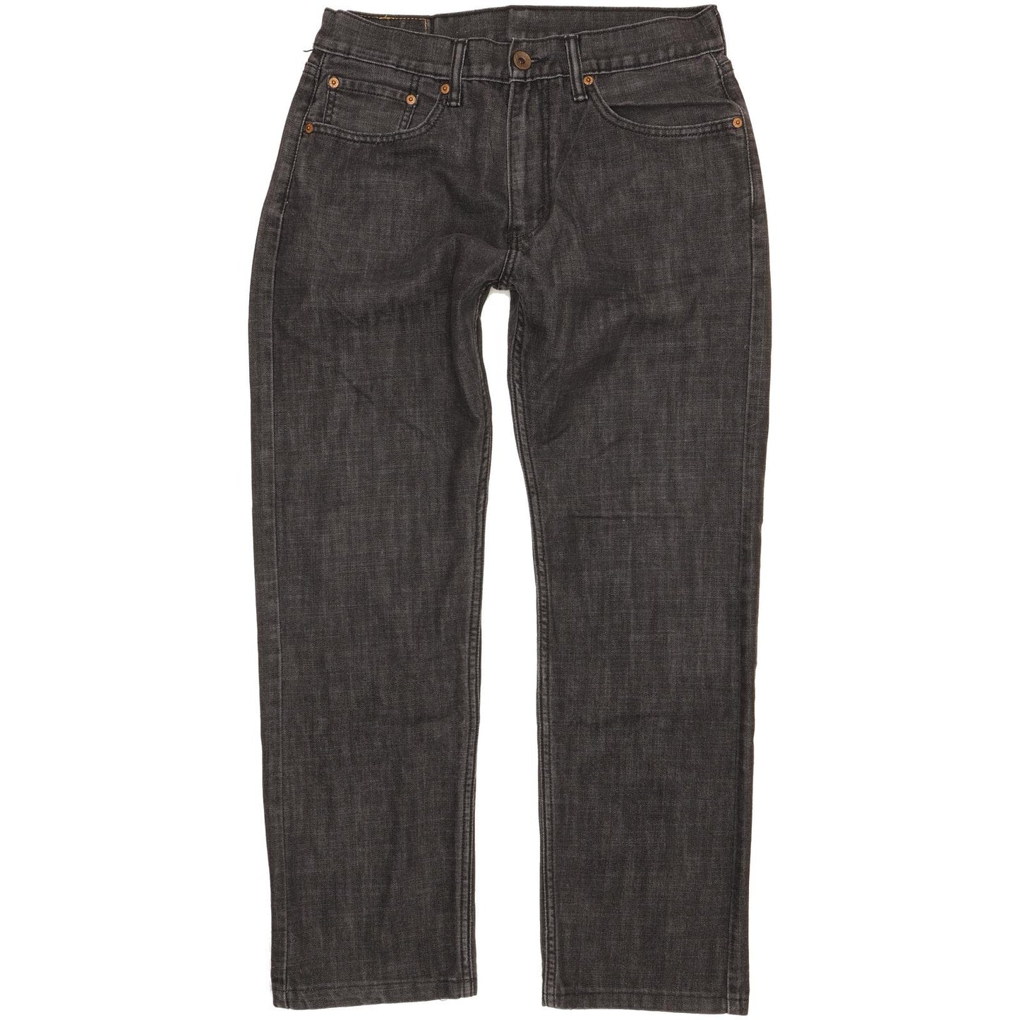 Wrangler 505 Men Black Straight Regular Stretch Jeans W32 L28