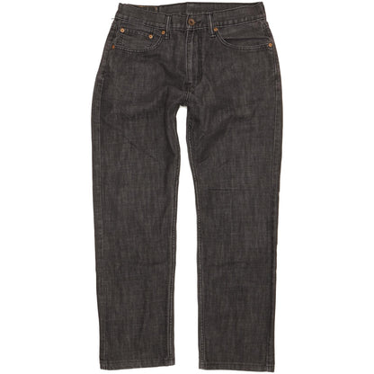 Wrangler 505 Men Black Straight Regular Stretch Jeans W32 L28