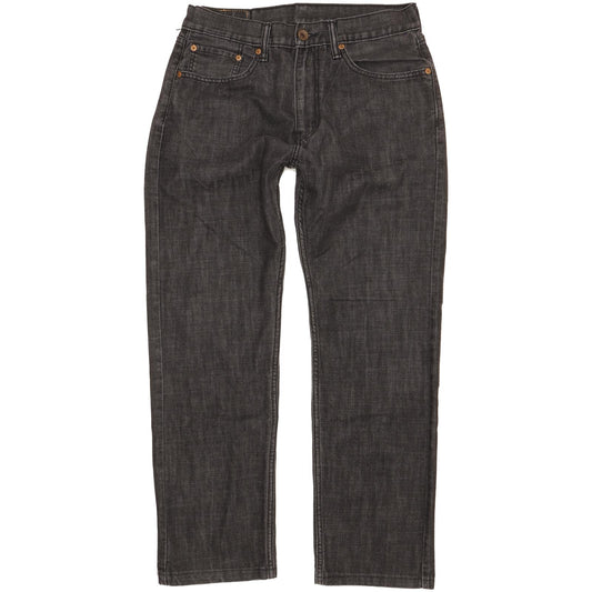 Wrangler 505 Men Black Straight Regular Stretch Jeans W32 L28