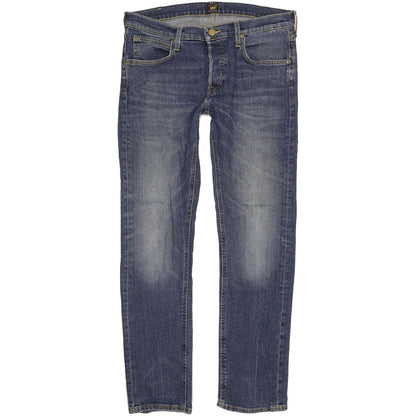 Lee Daren Men Blue Straight Slim Stretch Jeans W34 L32