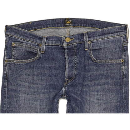 Lee Daren Men Blue Straight Slim Stretch Jeans W34 L32
