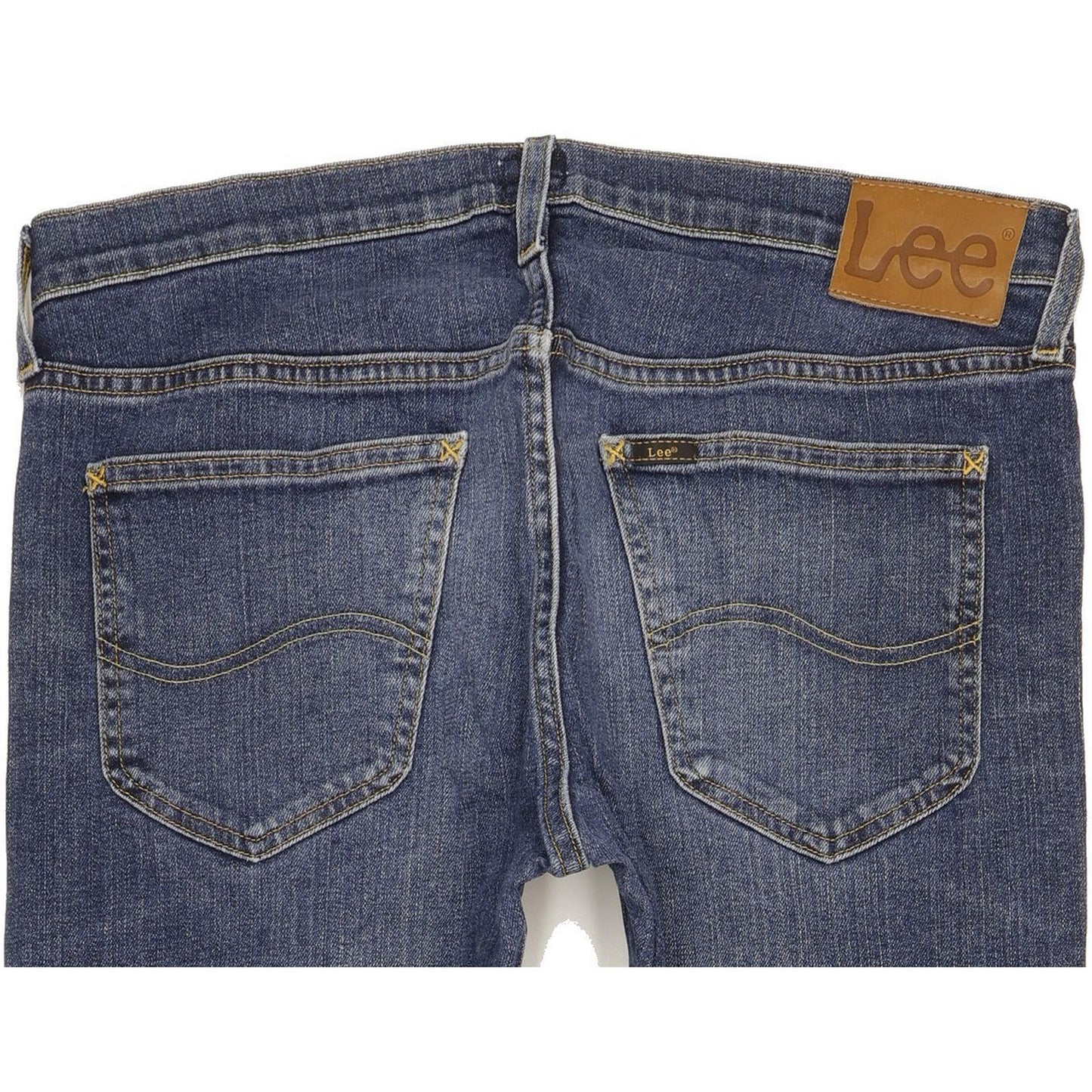 Lee Daren Men Blue Straight Slim Stretch Jeans W34 L32