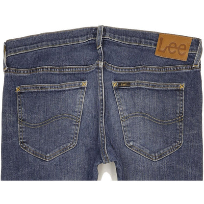 Lee Daren Men Blue Straight Slim Stretch Jeans W34 L32