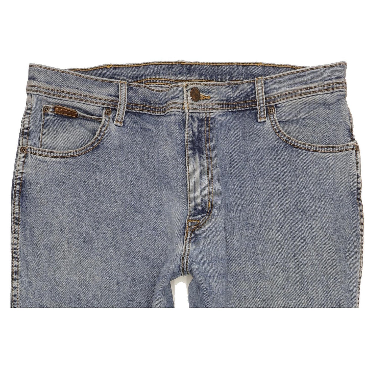 Wrangler Texas Men Blue Straight Regular Stretch Jeans W38 L29