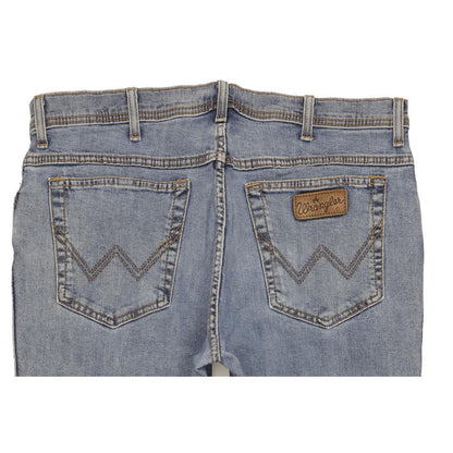 Wrangler Texas Men Blue Straight Regular Stretch Jeans W38 L29