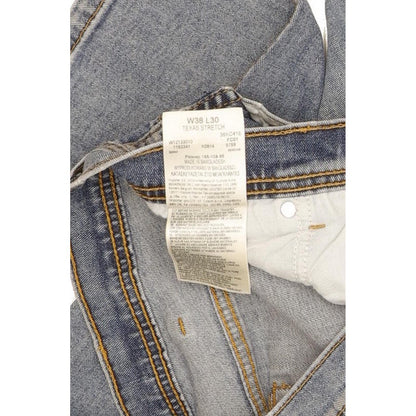 Wrangler Texas Men Blue Straight Regular Stretch Jeans W38 L29