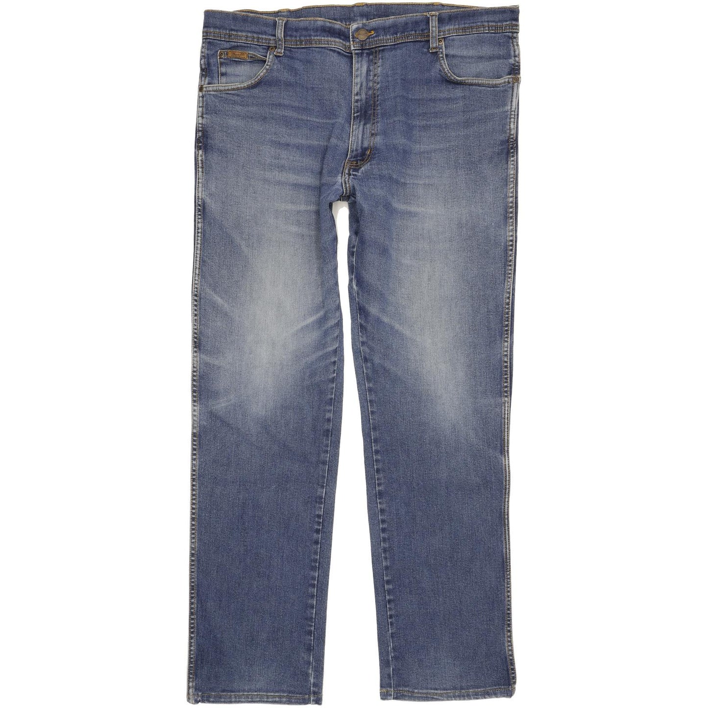 Wrangler Texas Men Blue Straight Regular Stretch Jeans W40 L33