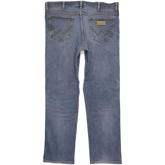 Wrangler Texas Men Blue Straight Regular Stretch Jeans W40 L33