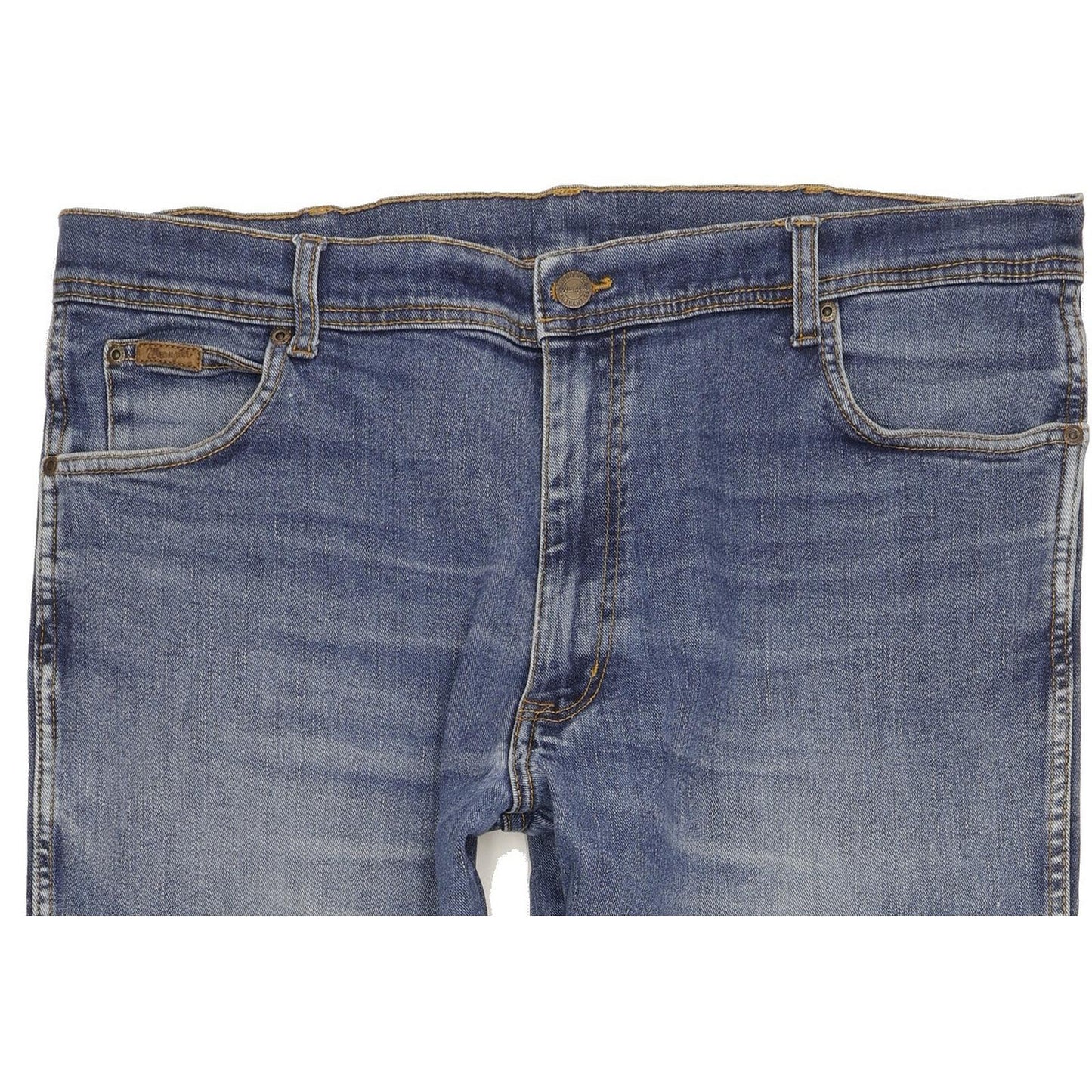 Wrangler Texas Men Blue Straight Regular Stretch Jeans W40 L33