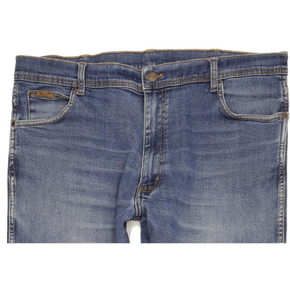 Wrangler Texas Men Blue Straight Regular Stretch Jeans W40 L33