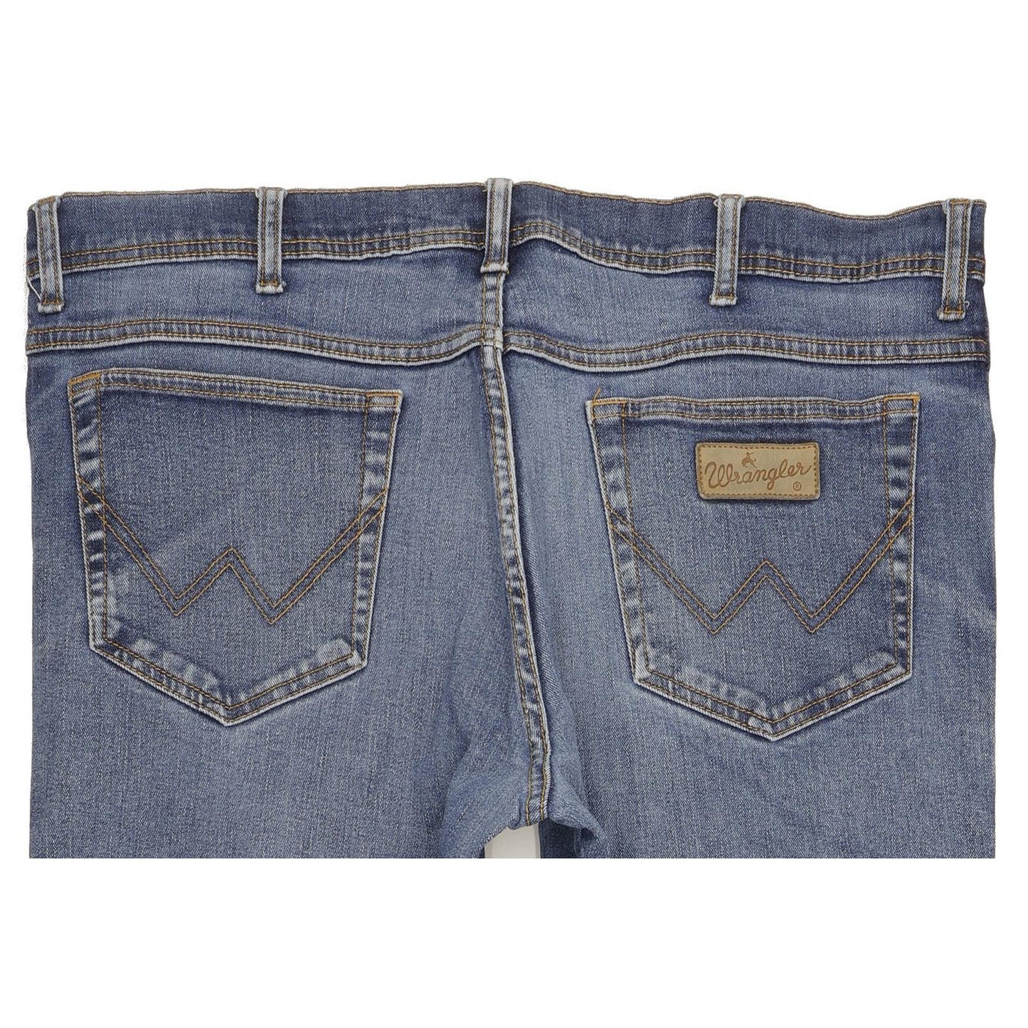 Wrangler Texas Men Blue Straight Regular Stretch Jeans W40 L33