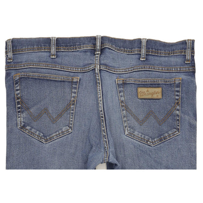 Wrangler Texas Men Blue Straight Regular Stretch Jeans W40 L33