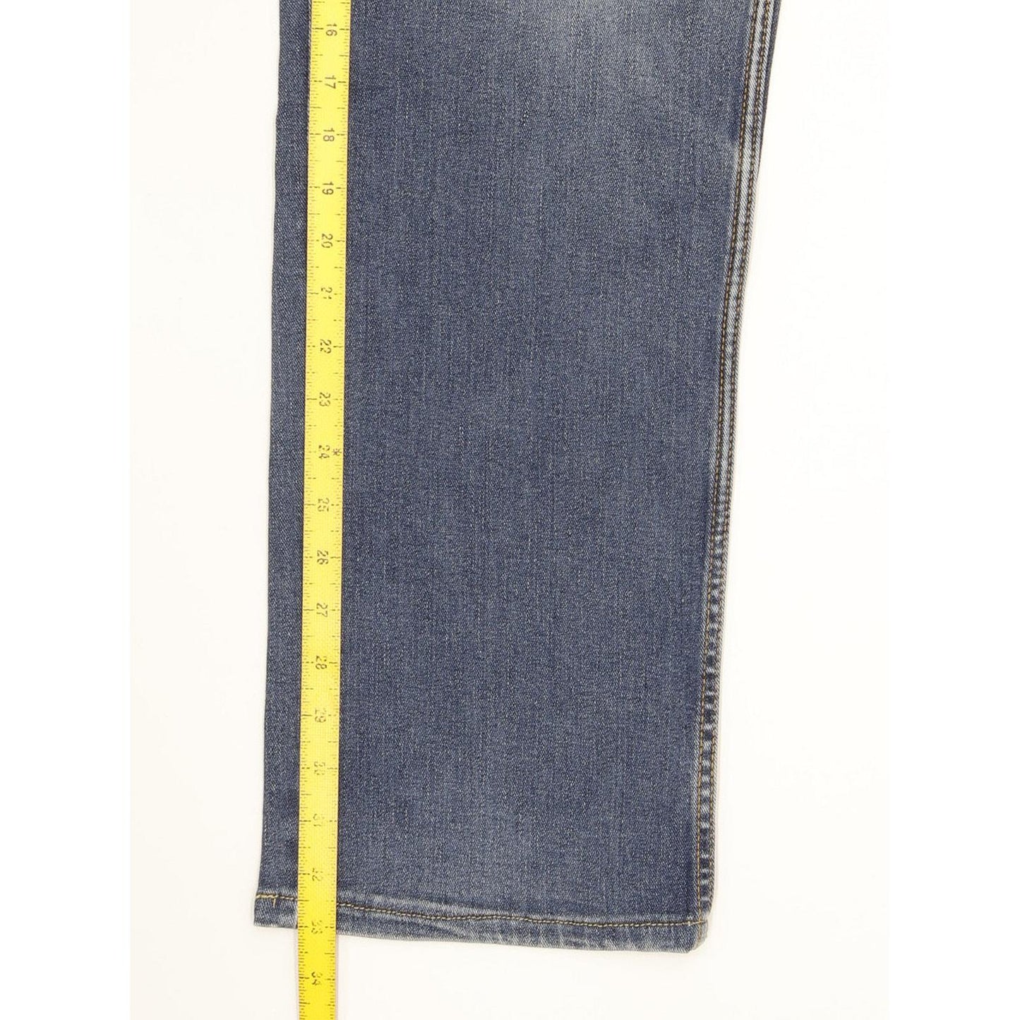 Wrangler Texas Men Blue Straight Regular Stretch Jeans W40 L33