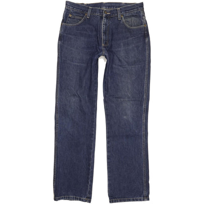 Wrangler Durable Quality Men Blue Straight Regular Jeans W33 L32