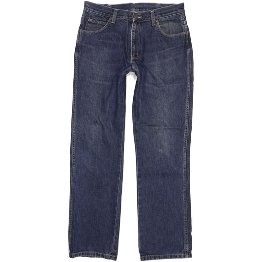 Wrangler Durable Quality Men Blue Straight Regular Jeans W33 L32