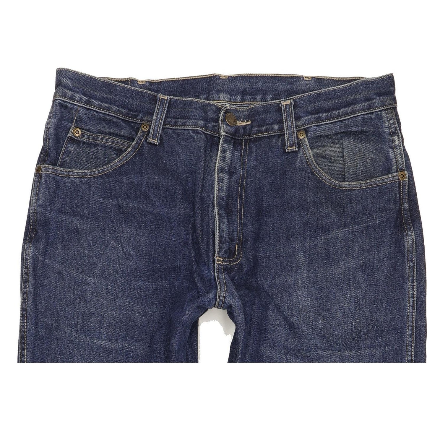 Wrangler Durable Quality Men Blue Straight Regular Jeans W33 L32