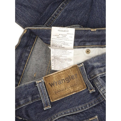 Wrangler Durable Quality Men Blue Straight Regular Jeans W33 L32