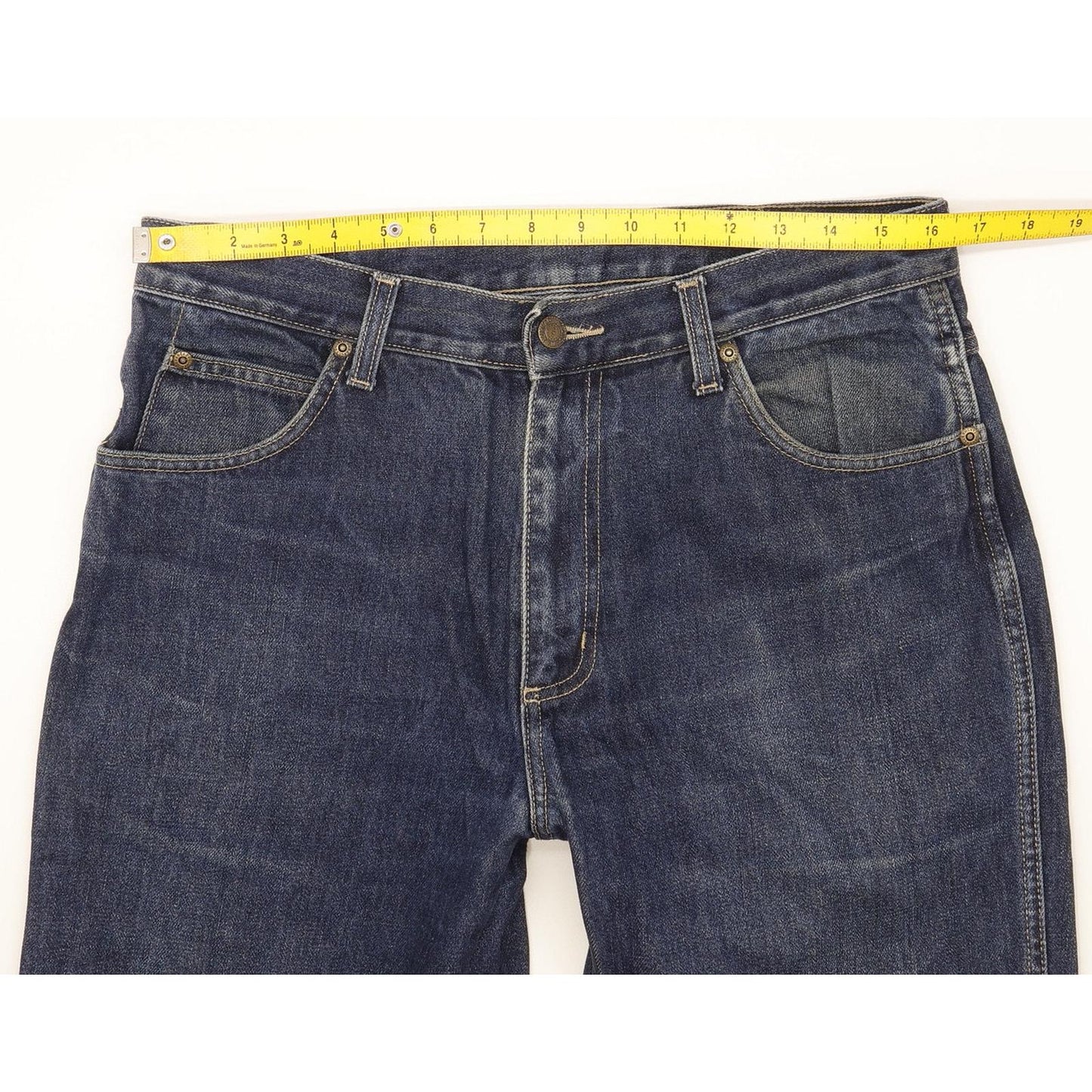 Wrangler Durable Quality Men Blue Straight Regular Jeans W33 L32
