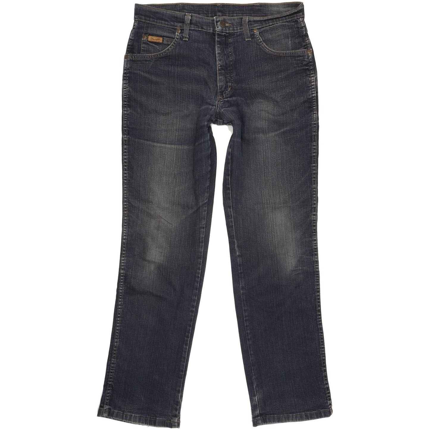 Wrangler Texas Men Blue Straight Regular Stretch Jeans W34 L32
