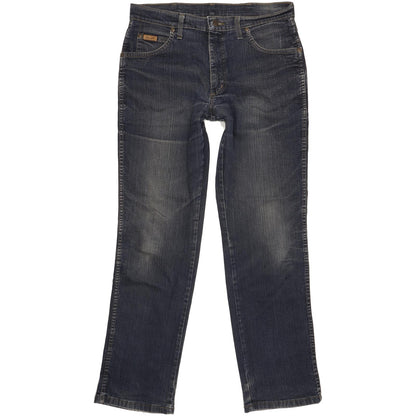 Wrangler Texas Men Blue Straight Regular Stretch Jeans W34 L32