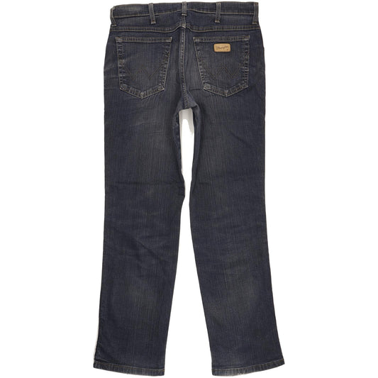 Wrangler Texas Men Blue Straight Regular Stretch Jeans W34 L32