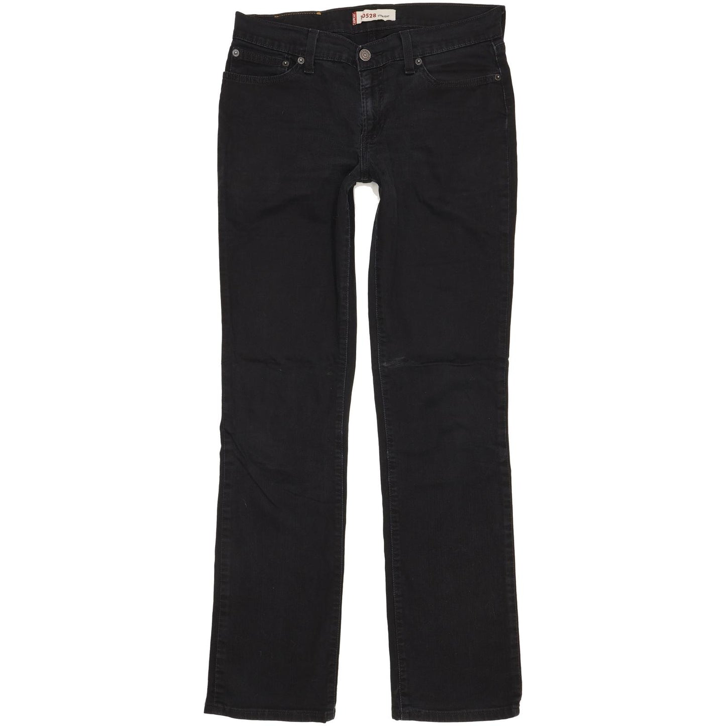 Levi's 528 Women Black Straight Regular Stretch Jeans W31 L33