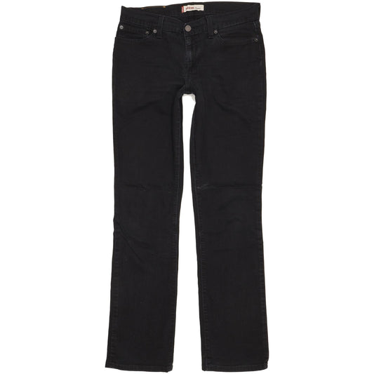 Levi's 528 Women Black Straight Regular Stretch Jeans W31 L33