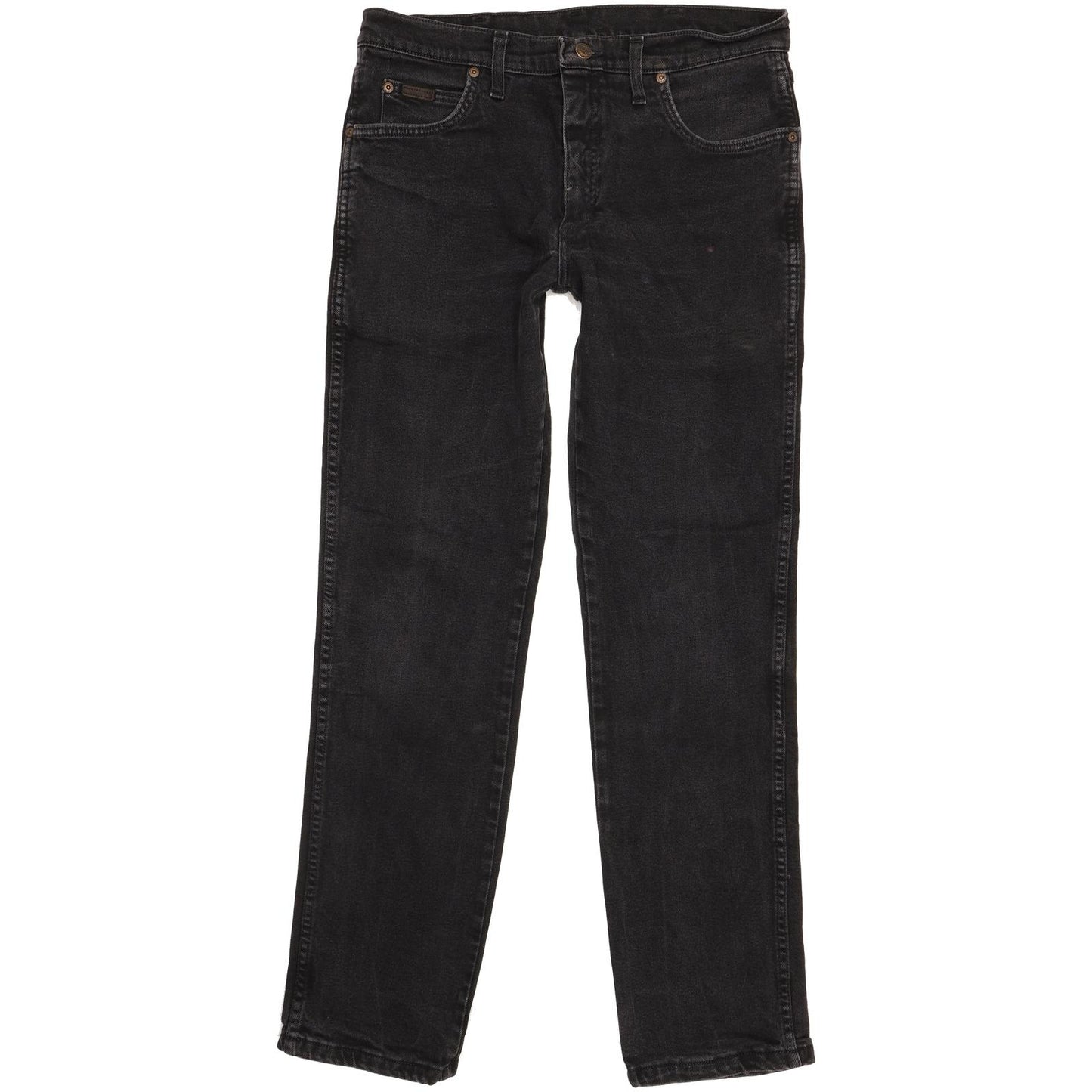 Wrangler Men Black Straight Regular Jeans W32 L31