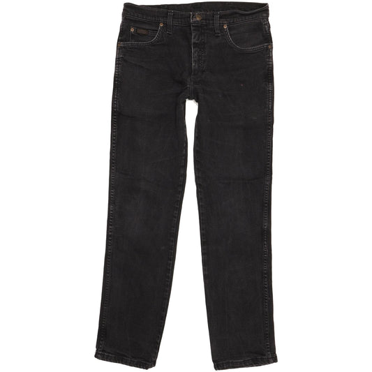 Wrangler Men Black Straight Regular Jeans W32 L31