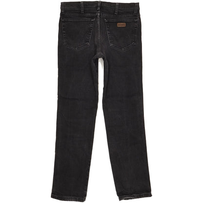 Wrangler Men Black Straight Regular Jeans W32 L31