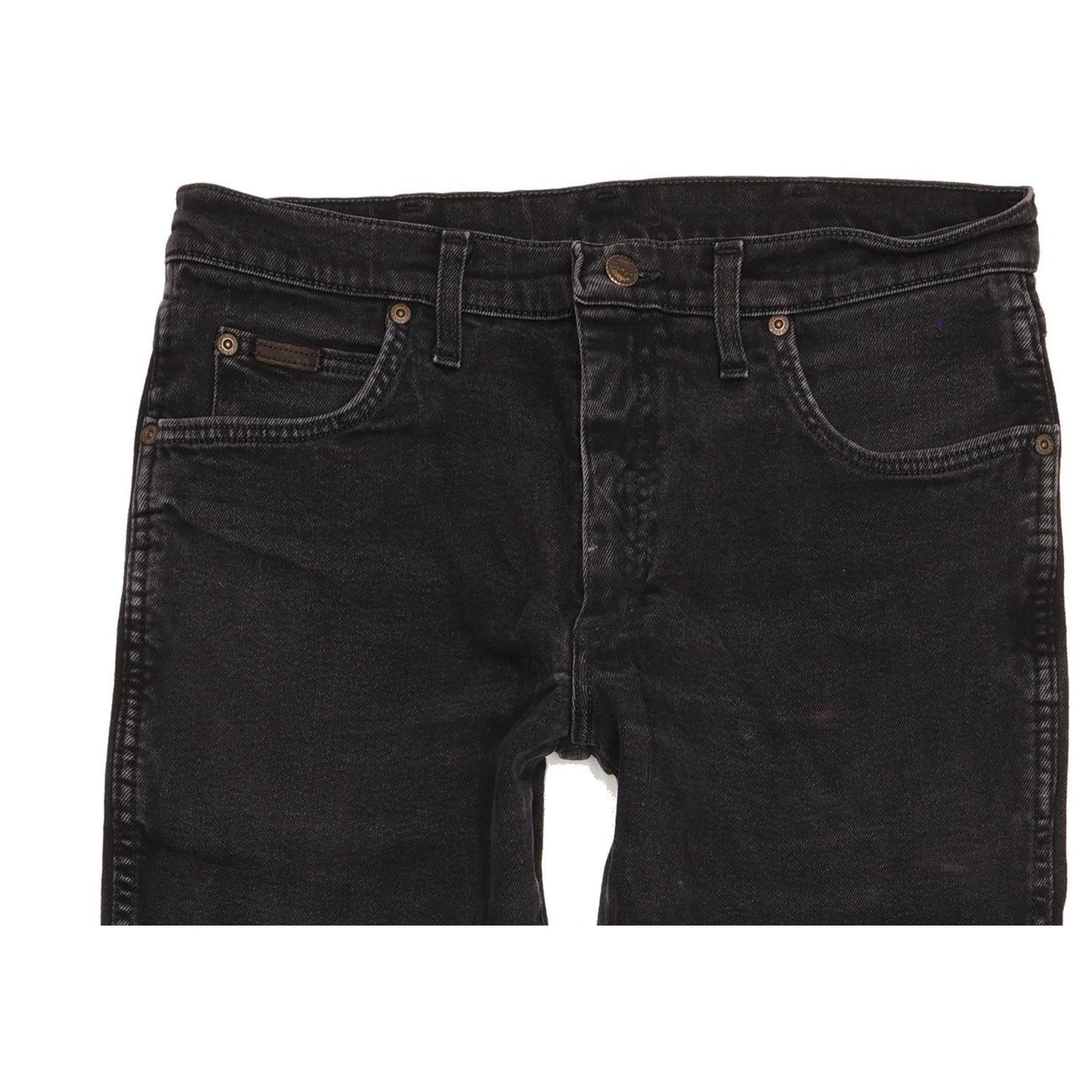 Wrangler Men Black Straight Regular Jeans W32 L31