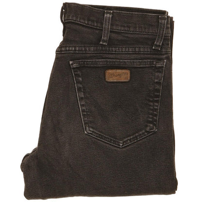 Wrangler Men Black Straight Regular Jeans W32 L31