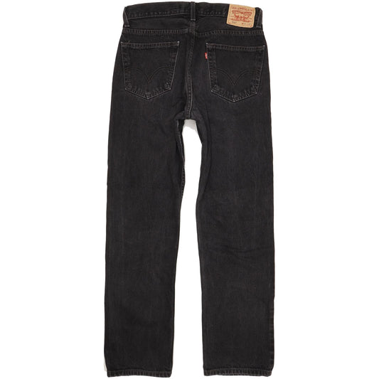 Levi's 505 Men Black Straight Regular Jeans W34 L32