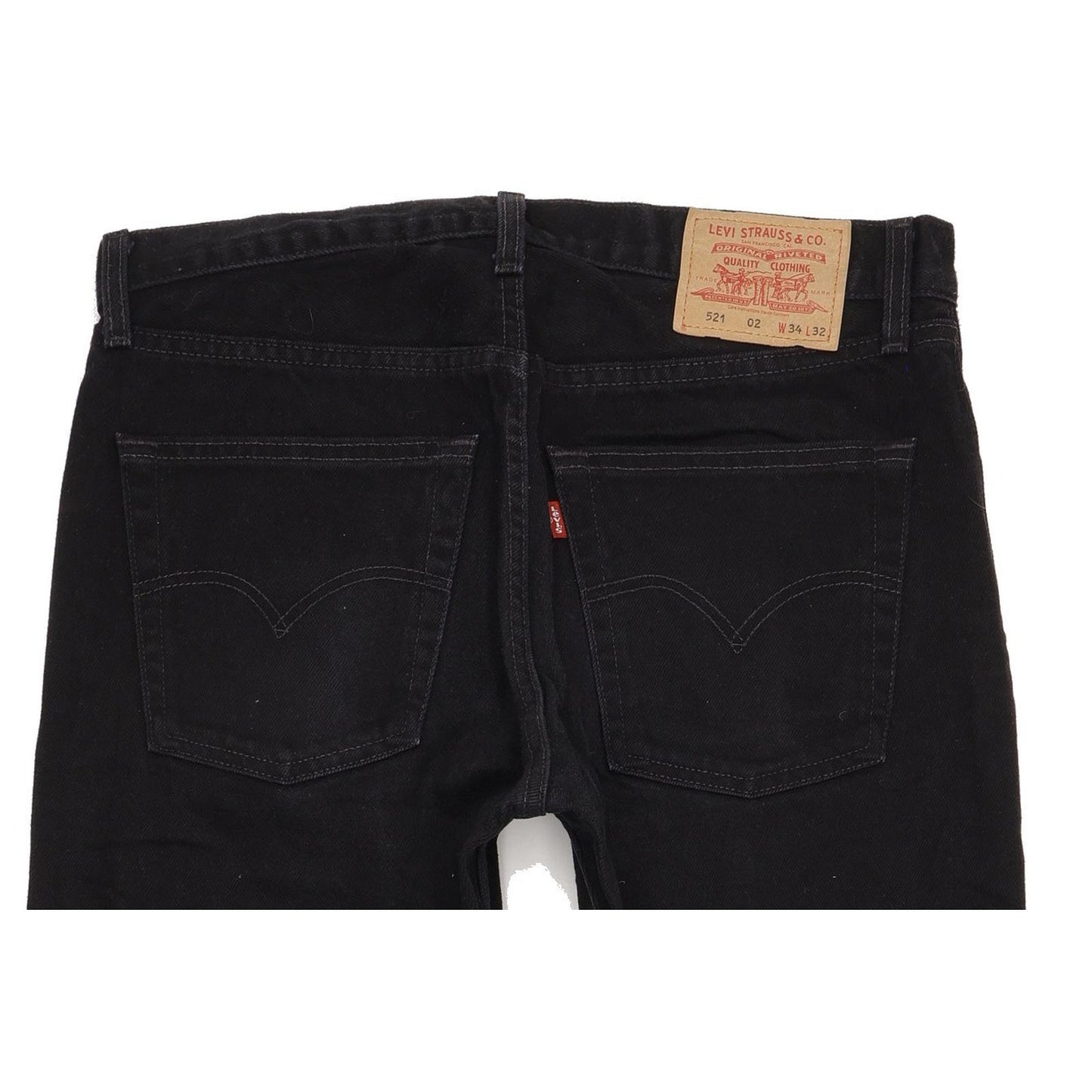 Levi's 521 Men Black Straight Regular Jeans W34 L31
