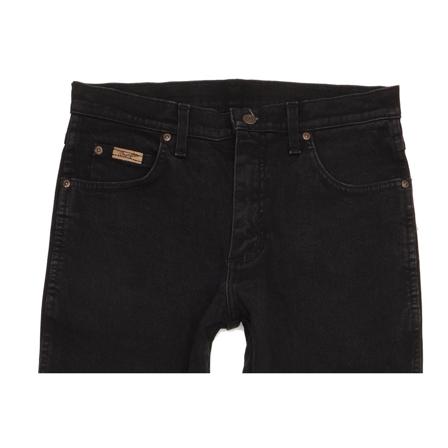 Wrangler Texas Men Black Straight Regular Stretch Jeans W32 L32