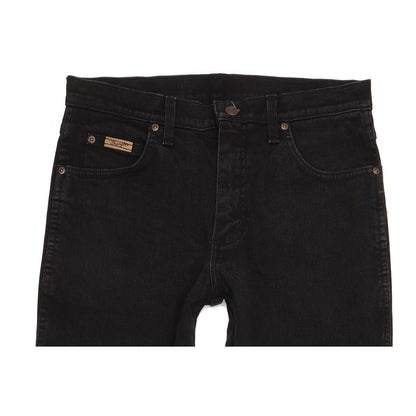 Wrangler Texas Men Black Straight Regular Stretch Jeans W32 L32