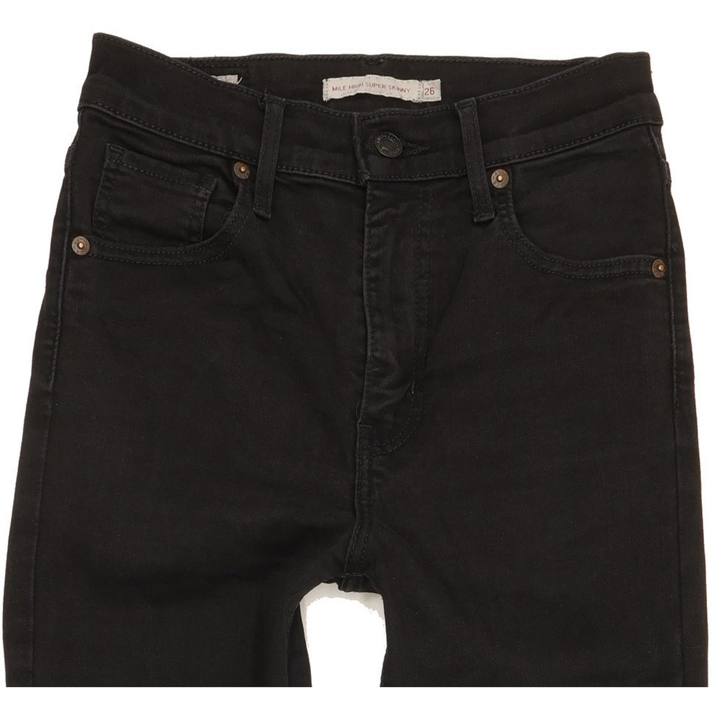 Levi's Mile Women Black Skinny Slim Jeans W26 L27