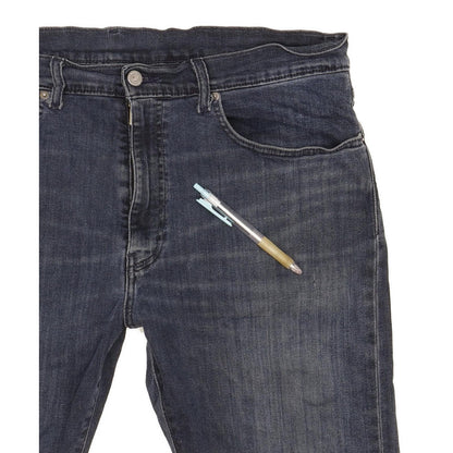 Levi's 502 Men Blue Tapered Regular Stretch Jeans W36 L31
