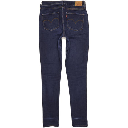 Levi's 721 Blue Skinny Slim Stretch Jeans High Waisted W30 L32