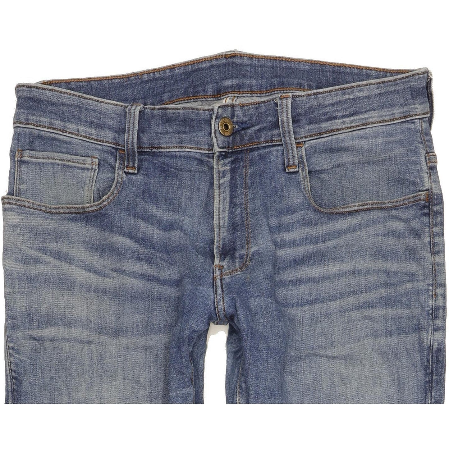 G-Star 3301 Deconstructed Men Blue Skinny Slim Stretch Jeans W34 L30