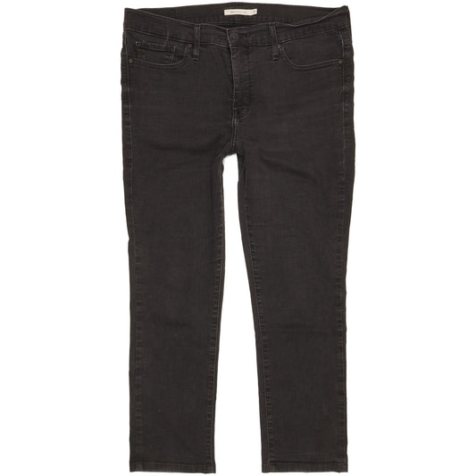 Levi's 312 Shaping Women Black Straight Slim Stretch Jeans W32 L26