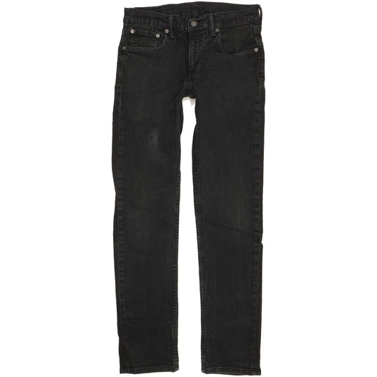 Levi's 511 Men Black Straight Slim Stretch Jeans W30 L32