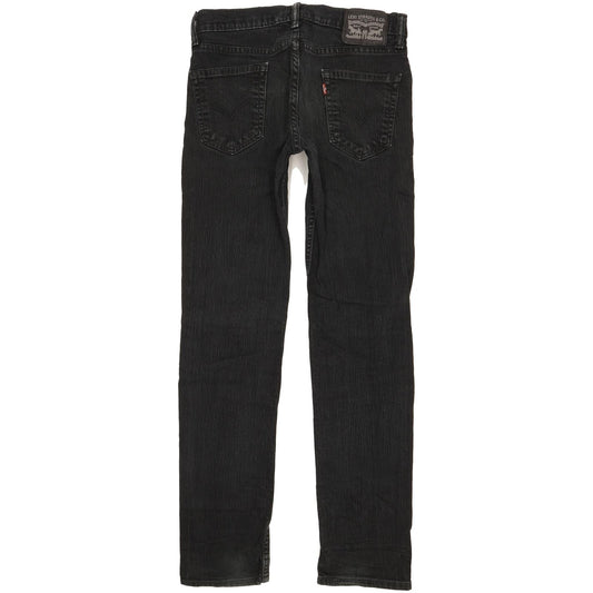 Levi's 511 Men Black Straight Slim Stretch Jeans W30 L32