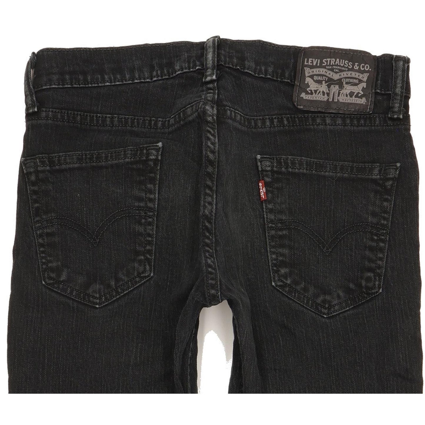 Levi's 511 Men Black Straight Slim Stretch Jeans W30 L32