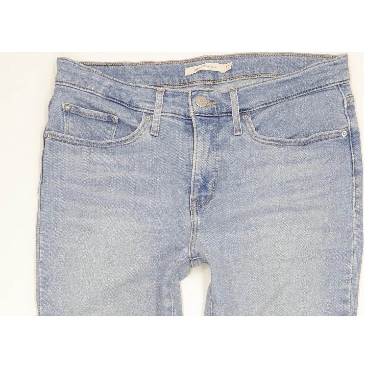 Levi's 312 Shaping Women Blue Straight Slim Stretch Jeans W30 L31