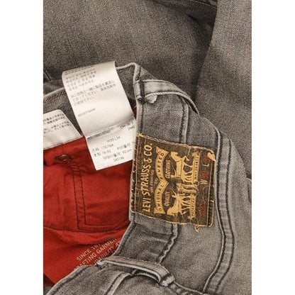 Levi's 513 Men Grey Skinny Slim Stretch Jeans W30 L34
