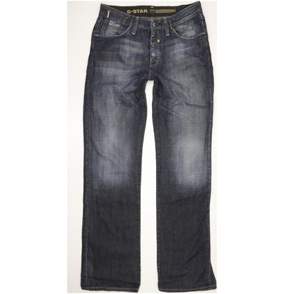 G-Star New Locker Men Blue Straight Regular Jeans W32 L36